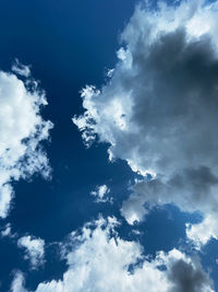 Low angle view of clouds in sky