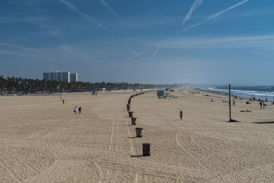 Panoramic view of beach against sky