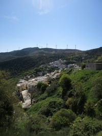 View of town against sky