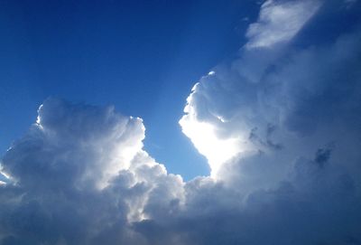 Low angle view of clouds in sky