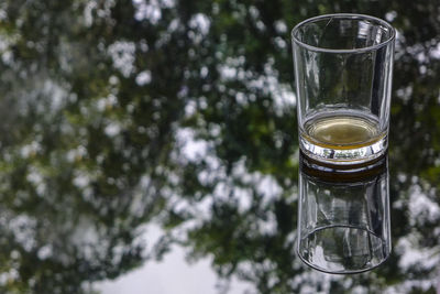 Close-up of glass of water