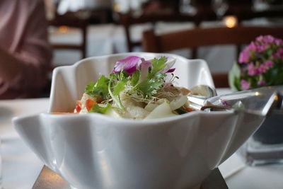 Close-up of salad in bowl