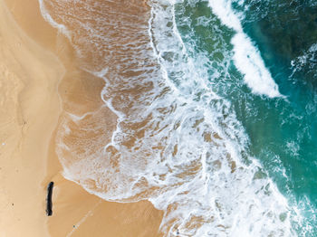 High angle view of beach