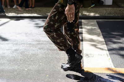 Army soldiers parade during the brazilian independence celebrations in the city of salvador, bahia.