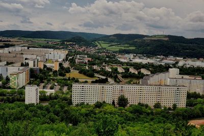 Cityscape against sky