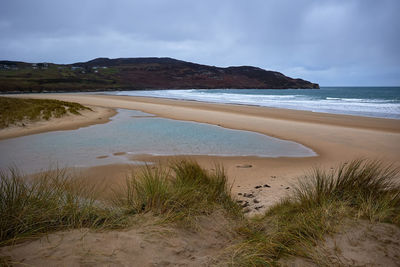 Killahoey strand near dunfanaghy, donegal, ireland. wild atlantic way