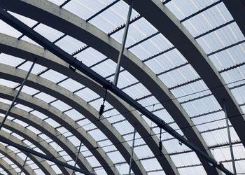 Full frame shot of skylight in building