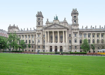 View of historical building against clear sky