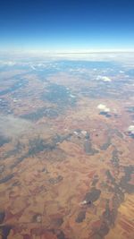 Aerial view of landscape against sky
