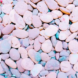 Full frame shot of pebbles at beach