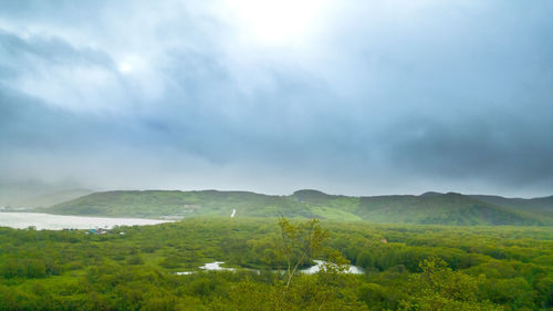 Scenic view of landscape against sky