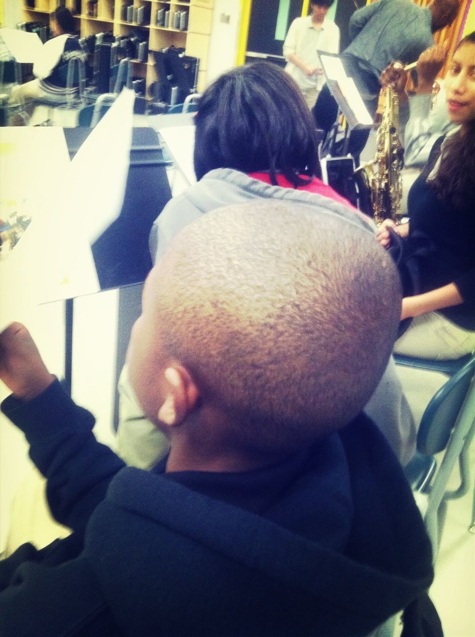 In band class .  my head thoo (: