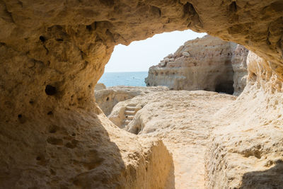 View of rock formations