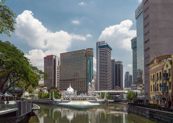 Modern cityscape against sky