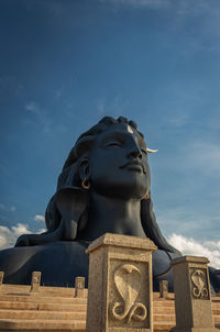 Adiyogi shiva statue from unique different perspectives