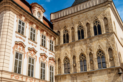 Low angle view of historic building