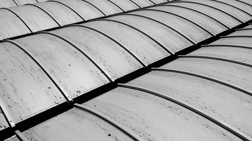 Close-up of metallic roof