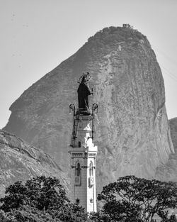 Low angle view of a statue