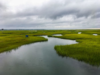 Scenic view of landscape against sky