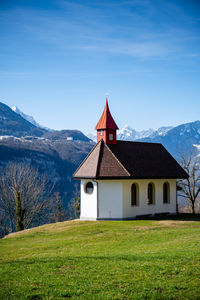 Walensee during a sunny day in winter - switzerland