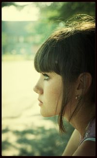 Close-up of woman in water