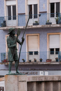Statue outside building