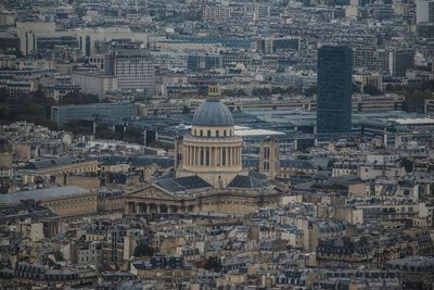 Aerial view of buildings in city