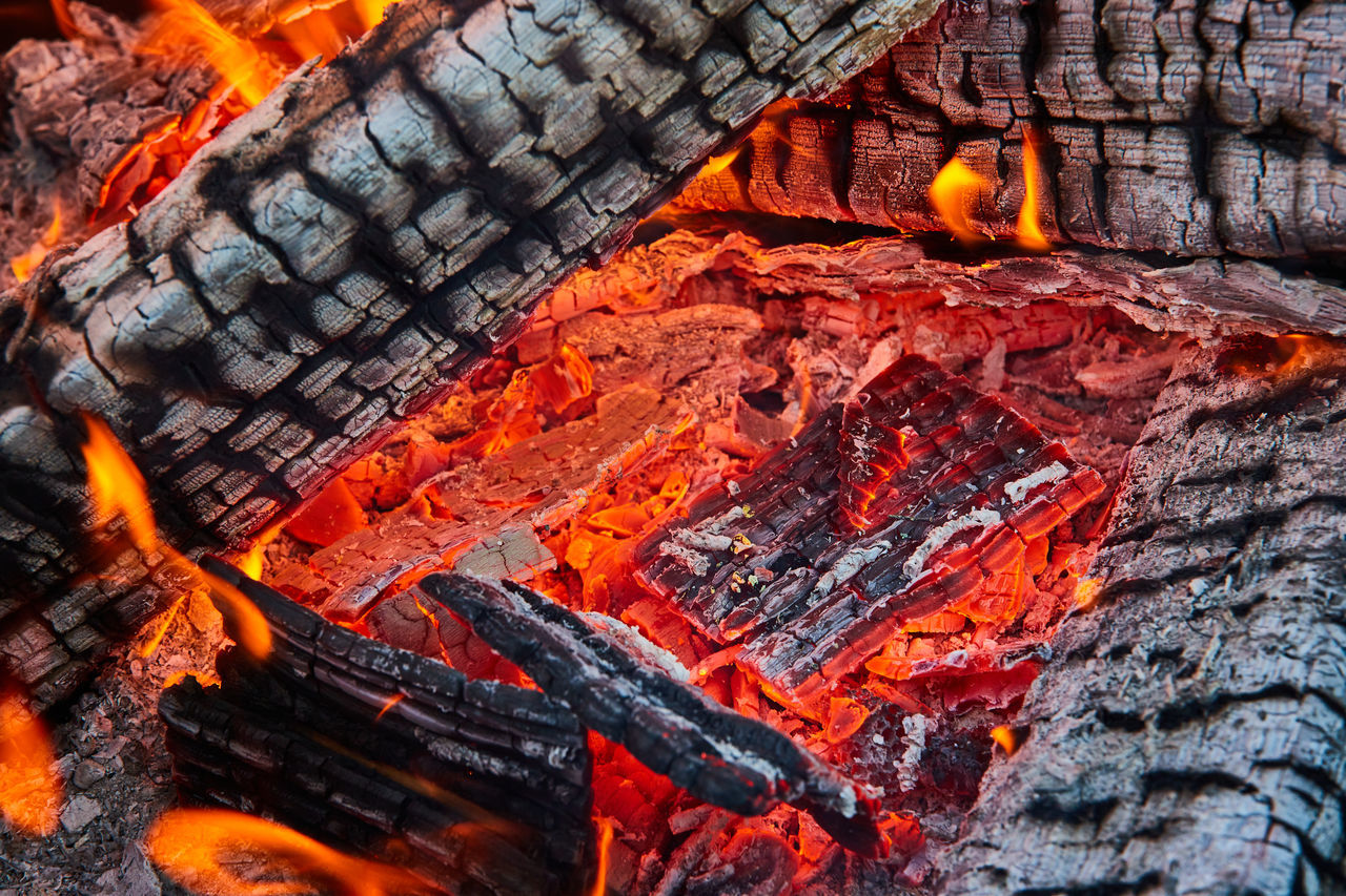 burning, fire, heat, flame, fireplace, no people, orange color, log, wood, glowing, nature, firewood, lava, coal, campfire, outdoors, day, close-up, full frame, barbecue, burnt, barbecue grill, bonfire, backgrounds
