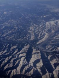 High angle view of aerial view of landscape