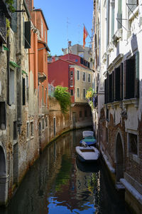 A canal street in venise, italy.