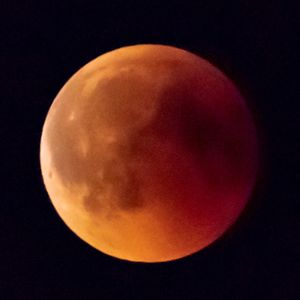 View of moon at night