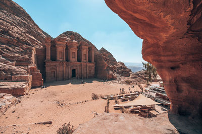 View of rock formations