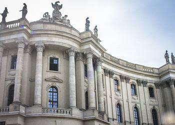 Low angle view of historical building