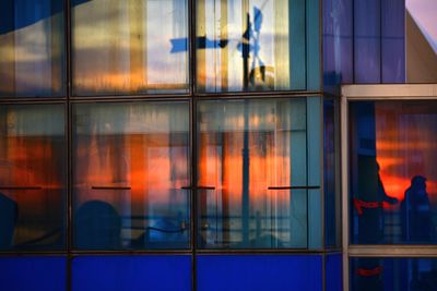 Full frame shot of glass building