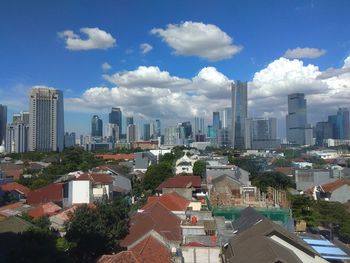 Cityscape against sky