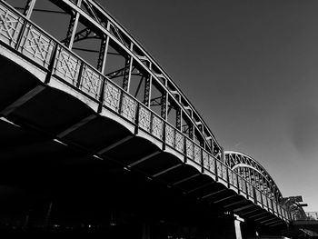 Low angle view of bridge against sky