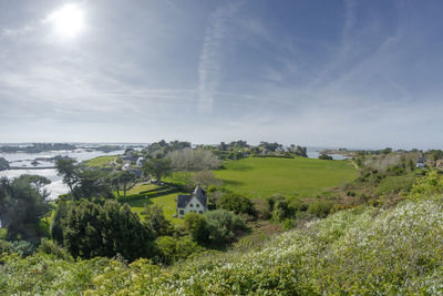 Scenic view of landscape against sky