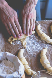 Close-up of preparing food