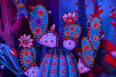 Full frame shot of multi colored fabric