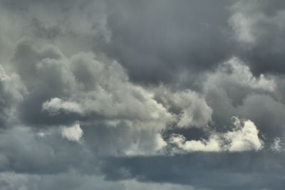 Low angle view of clouds in sky