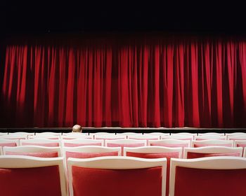 Rows of chairs in theater