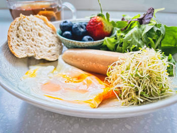 Close-up of food in plate