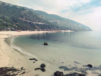 Scenic view of sea against sky