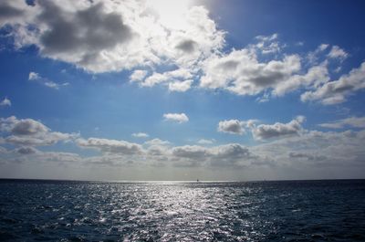 Scenic view of sea against sky