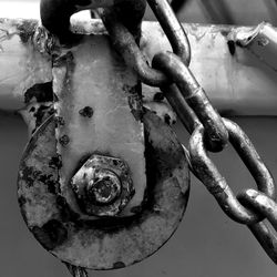 Close-up of metal object