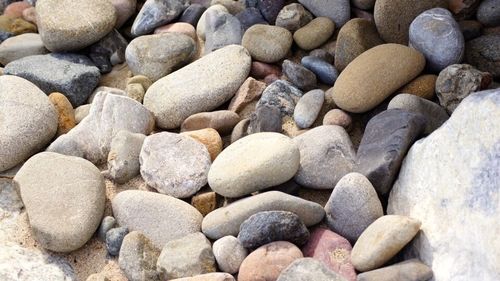 Full frame shot of pebbles