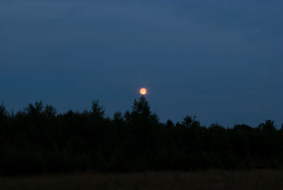 Scenic view of moon at night