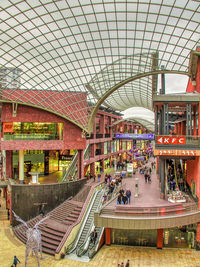 Group of people in shopping mall