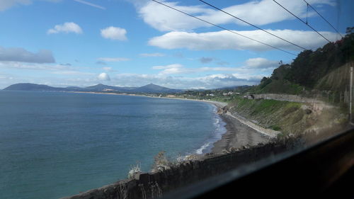 Panoramic view of sea against sky