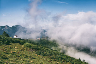 Scenic view of landscape against sky